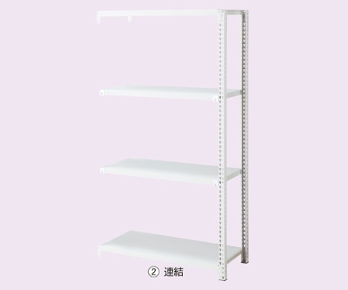 ストア・エキスプレス ノンボルトラック4段 H180cm 150kg/段タイプ 連結 W128.5×D60.5cm 61-363-4-6 1台（ご注文単位1台）【直送品】