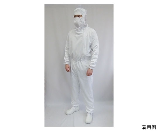 ガードナー マスク･フード一体続き服(白) Sサイズ CJ1336-1 1枚 (ご注文単位1枚)【直送品】