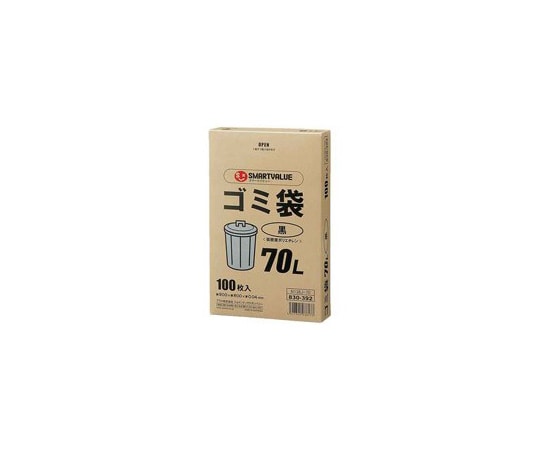 スマートバリュー ゴミ袋 LDD 黒 70L 100枚×3箱 N138J-70P 1セット(ご注文単位1セット)【直送品】