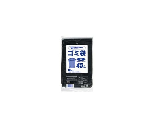 スマートバリュー ゴミ袋 LDD 黒 45L 600枚 N210J-45P 1箱(ご注文単位1箱)【直送品】