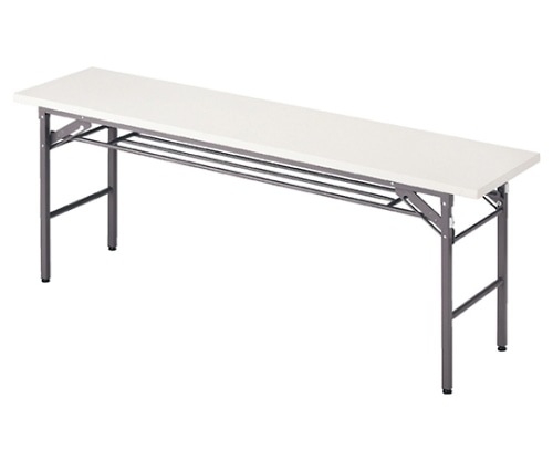 ストア・エキスプレス 折りたたみテーブル W180cm 棚付き ホワイト D45cm 入数5台 61-339-2-3 1セット(ご注文単位1セット)【直送品】