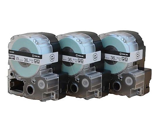 キングジム PROテ-プ3個パック白・黒文字36mm SS36K-3P 1パック(ご注文単位1パック)【直送品】