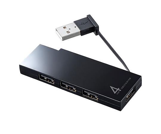 サンワサプライ [4ポート] USB2.0ハブ(コネクタ収納式) EA764AD-96 1個(ご注文単位1個)【直送品】