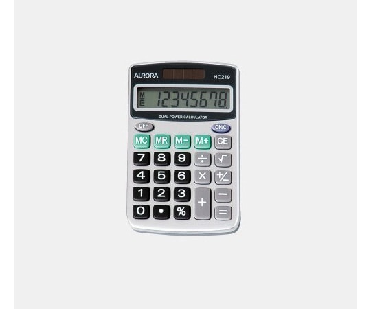AURORA(オーロラ) ハンディ電卓 HC219 1個(ご注文単位1個)【直送品】