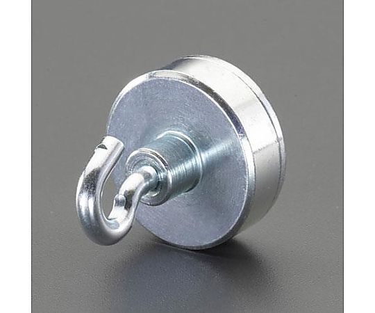 エスコ φ32x7.0mm/343N 強力マグネット(フック付) EA781EX-6 1個(ご注文単位1個)【直送品】