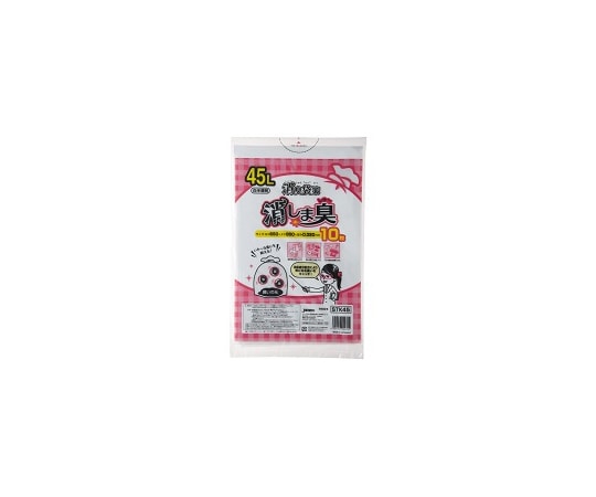 ジャパックス 消臭袋策消しま臭 45L 10枚×60冊 STK45 1ケース(ご注文単位1ケース)【直送品】