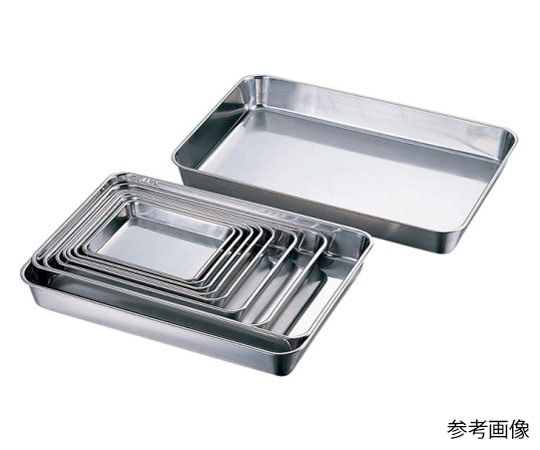赤川器物製作所 AG 18-8浅角バット 3枚取 (1枚入り)  1個（ご注文単位1個）【直送品】