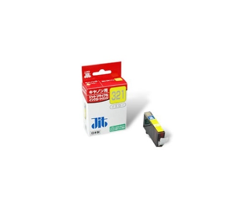 ジット インクジェットカートリッジ(インク色:イエロー) JIT-C321Y 1個(ご注文単位1個)【直送品】