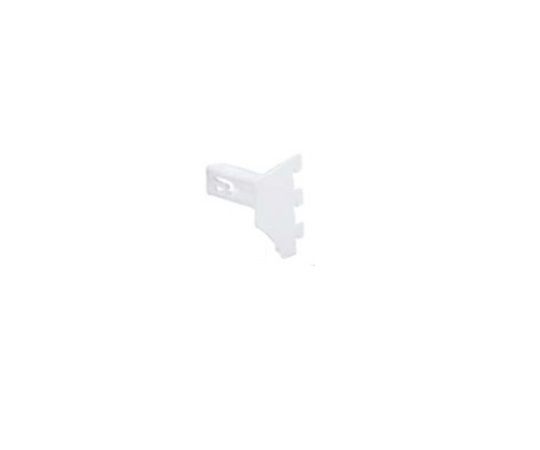ストア・エキスプレス ミニ角バー(14×24mm角)用差し込み式ブラケット ホワイト 右 D3.5cm 61-43-15-1 1本(ご注文単位1本)【直送品】