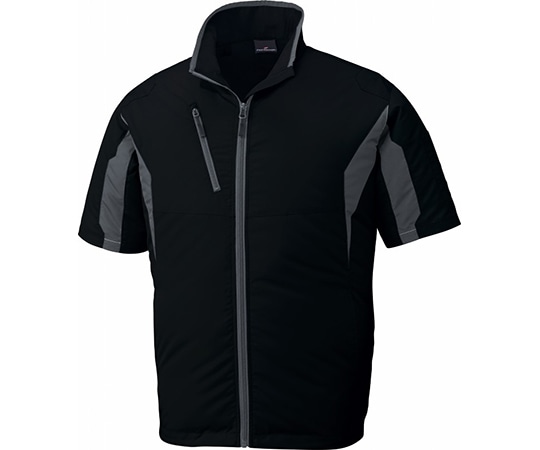 自重堂 空調服半袖ジャケット ブラック 5L 87070 1枚(ご注文単位1枚)【直送品】