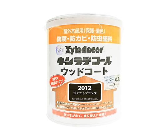 カンペハピオ(KANSAI) 水性キシラデコール ウッドコート ジェットブラック 0.7L 97670370000 1個(ご注文単位1個)【直送品】