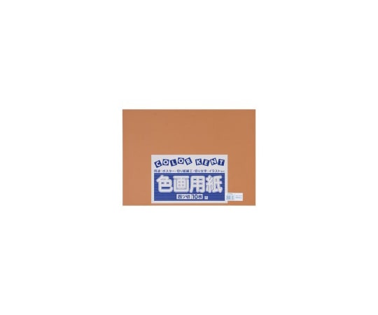 エリエール(大王製紙) 再生色画用紙 4ツ切 10枚 こげちゃ B-45 1冊(ご注文単位1冊)【直送品】