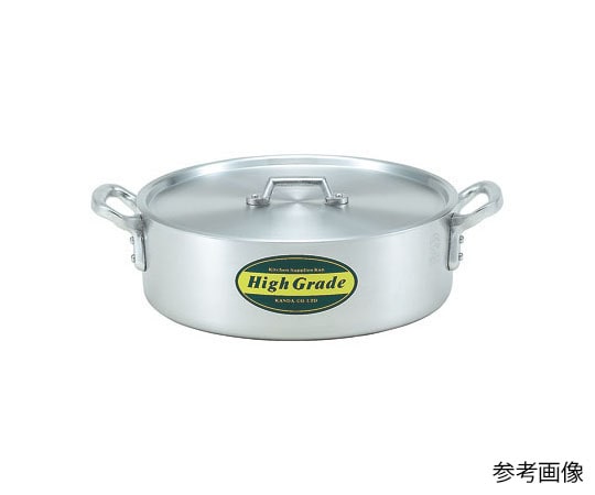 カンダ ハイグレード アルミ外輪鍋 目盛付 39cm(15L)  1個（ご注文単位1個）【直送品】