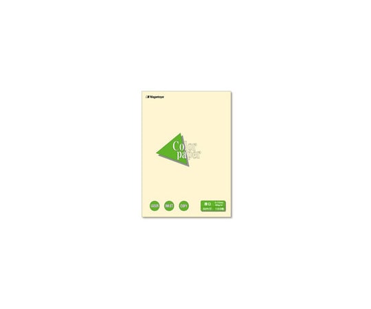 Nagatoya カラーペーパー 厚口 B4 レモン 100枚 ナ-2302 1冊(ご注文単位1冊)【直送品】