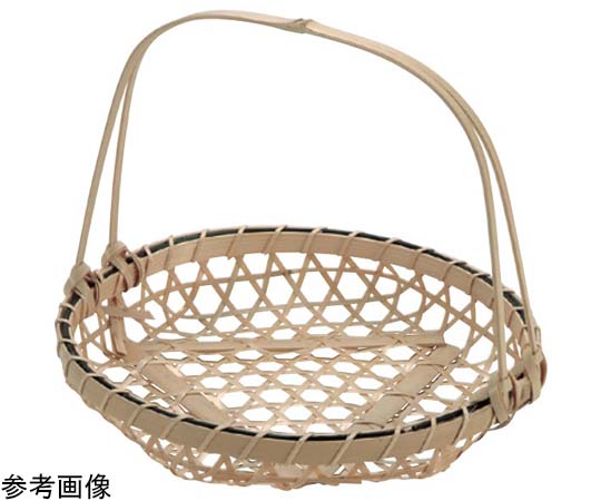 萬洋 白竹百合手付篭 小 18-110 1個(ご注文単位1個)【直送品】