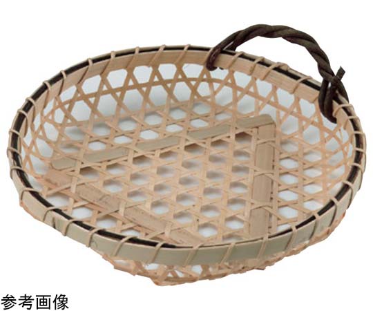 萬洋 白竹百合カズラ付篭 大 18-111 1個(ご注文単位1個)【直送品】