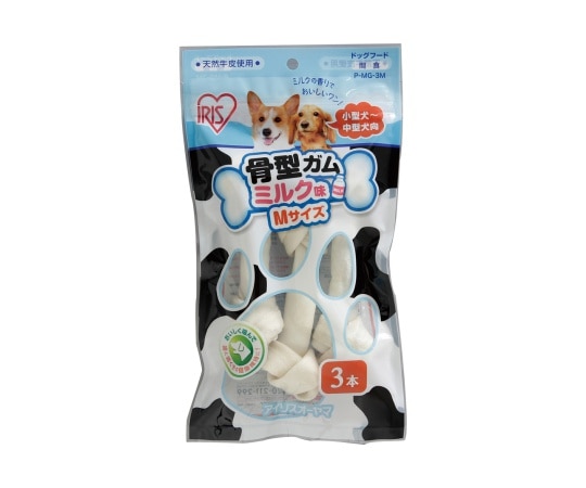 アイリスオーヤマ 骨型ガムミルク味 3本 P-MG-3M 1袋(ご注文単位1袋)【直送品】
