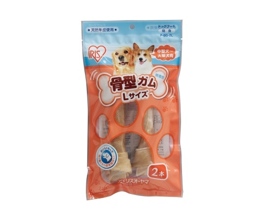 アイリスオーヤマ 骨型ガム 2本 P-BG-2L 1袋(ご注文単位1袋)【直送品】