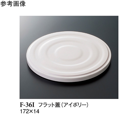 スリーライン フラット蓋 アイボリー 172×14mm 10個入 F-36I 1袋（ご注文単位1袋）【直送品】