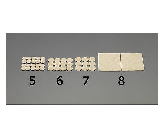 エスコ 90x110x3mm クッションフェルト (2枚) EA979AB-8 1パック(ご注文単位1パック)【直送品】