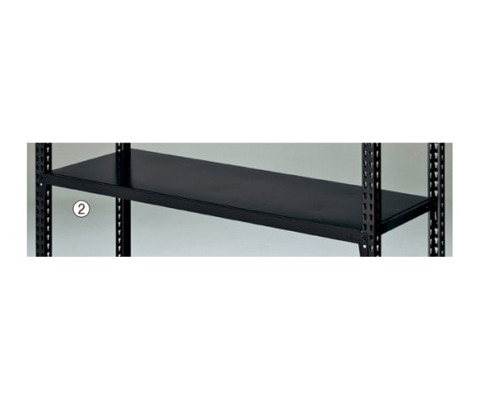 ストア・エキスプレス ストレージシェルフ スチール棚セット ブラック W90cmタイプ 61-67-13-1 1セット（ご注文単位1セット）【直送品】