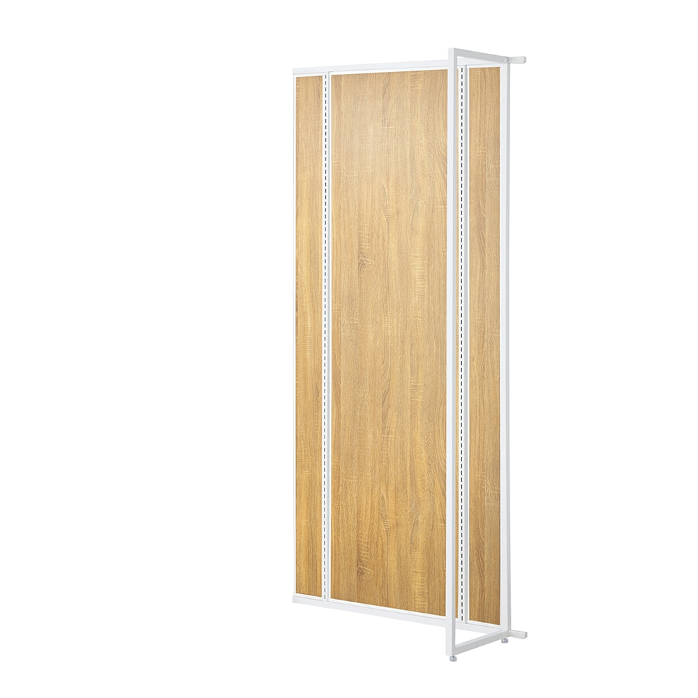 ストア・エキスプレス UR壁面タイプ W90×H210cm【 連結】【 ホワイト枠 ×ラスティック柄パネル】 61-14-6-5 1台（ご注文単位1台）【直送品】