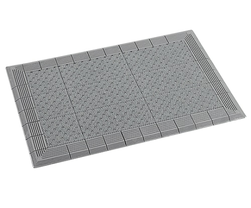 テラモト テラエルボーマット 450×750 灰 MR-052-020-5 1枚(ご注文単位1枚)【直送品】