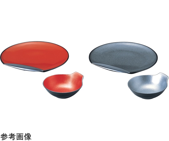 福井クラフト 7.5寸 半月皿 銀 51304780 1個(ご注文単位1個)【直送品】