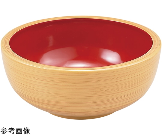 福井クラフト 4寸 がんこ浅鉢 白木内朱 45014610 1個（ご注文単位1個）【直送品】