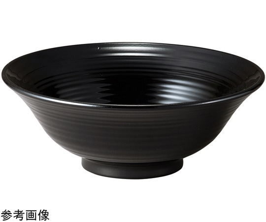 福井クラフト 6寸 武蔵鉢(中)総黒 30048780 1個（ご注文単位1個）【直送品】