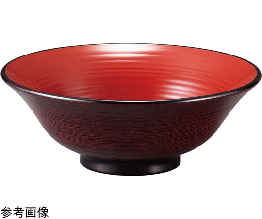 福井クラフト 5.5寸 武蔵鉢(小)溜刷毛目内朱 12017360 1個（ご注文単位1個）【直送品】