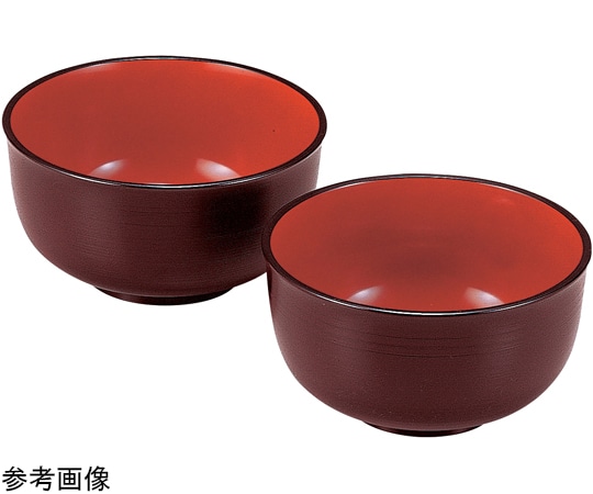 福井クラフト TA6寸 千筋多用鉢 溜内朱 38021720 1個（ご注文単位1個）【直送品】