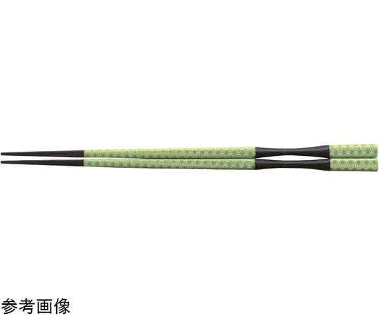 福井クラフト PBT22.5cm 杵型多久島箸 グリーン麻柄 90022674 1個（ご注文単位1個）【直送品】