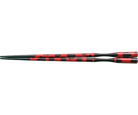 福井クラフト 22.5cm 七角多久島箸 ブラック秋桜先塗 62160390 1個（ご注文単位1個）【直送品】