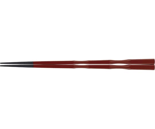 福井クラフト PBT22.5cm 杵型二段絞り箸 朱 90042370 1個（ご注文単位1個）【直送品】