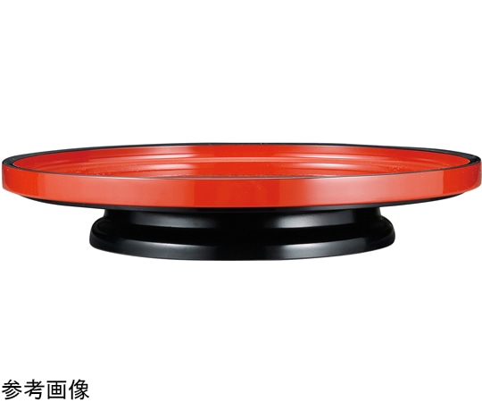 福井クラフト 尺5 回転盛皿 朱天黒 50010590 1個（ご注文単位1個）【直送品】