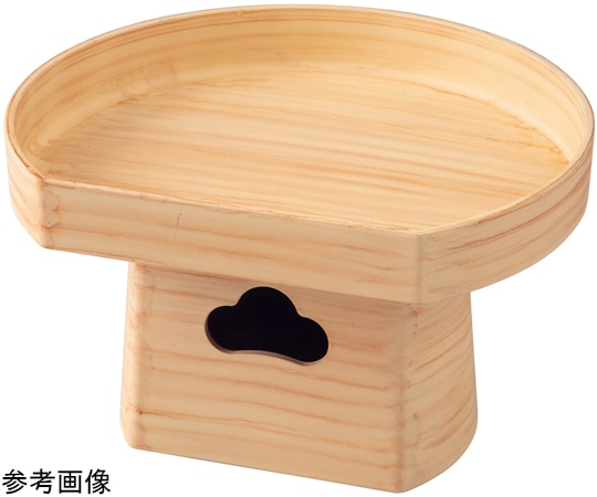 福井クラフト 7寸 半月三宝 白木セット 55204510 1個(ご注文単位1個)【直送品】