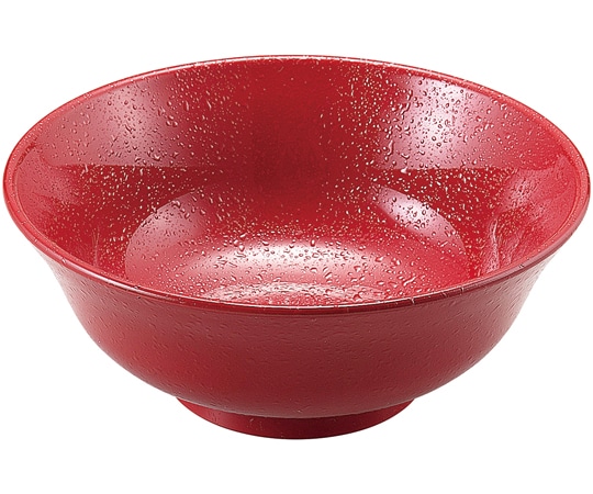 福井クラフト A6寸 ラーメン丼 紅赤クリヤータタキ 40421820 1個(ご注文単位1個)【直送品】