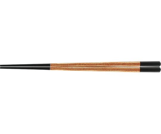 福井クラフト P225 長糸巻き四角箸 黒/金盛帯 80603300 1個（ご注文単位1個）【直送品】