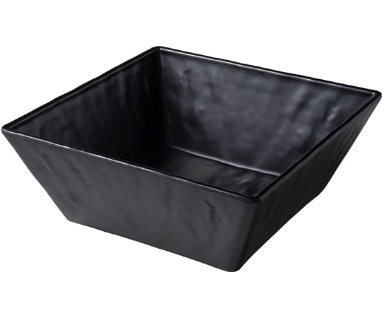 福井クラフト 24cm スクエア角鉢 黒マット 83360270 1個(ご注文単位1個)【直送品】