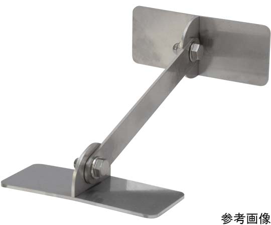 ティーエフサービス ステンレス製 転倒防止可動式金具 中 (長方形タイプ) 床壁兼用 100×40mm ジョイントプレート200mm IYT-1040-200 1個(ご注文単位1個)【直送品】