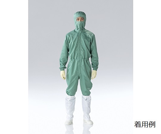 東洋リントフリー オートクレーブ滅菌対応ツナギ服 深緑 L FD173C-08 L 1枚 (ご注文単位1枚)【直送品】