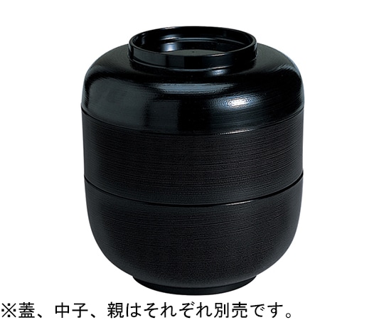 福井クラフト 太呂花弁当 黒はじき刷毛内朱 中子 21002953 1個（ご注文単位1個）【直送品】