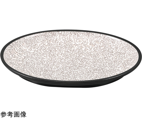 福井クラフト 尺1 小判深盛皿 志野 天黒 51352773 1個（ご注文単位1個）【直送品】