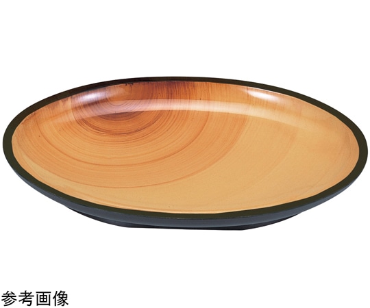 福井クラフト 尺3 小判深盛皿 香林 底黒(全面塗) 51352781 1個（ご注文単位1個）【直送品】