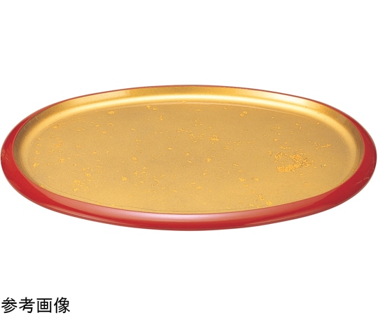 福井クラフト 尺7 宴小判盛皿 金箔オトシ 55004570 1個（ご注文単位1個）【直送品】
