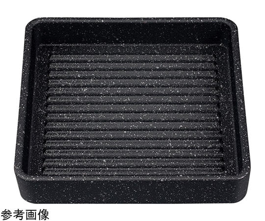 福井クラフト 24cm 正角肉皿 黒石目調 62164490 1個（ご注文単位1個）【直送品】
