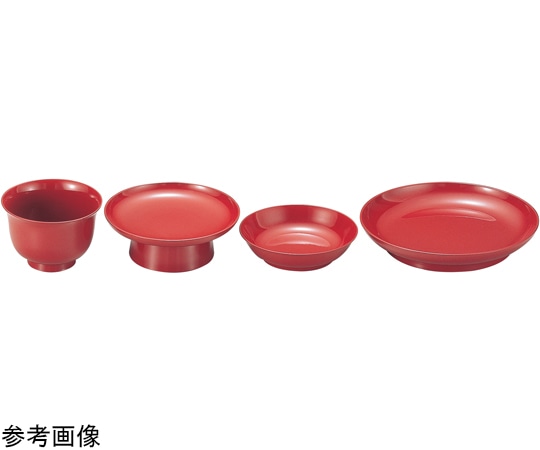 福井クラフト 猪口 朱2度塗 35051140 1個（ご注文単位1個）【直送品】