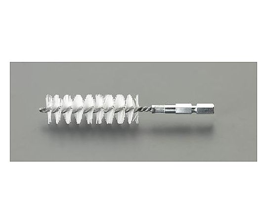 エスコ 25mm 六角軸付チューブラシ(ナイロン) EA819BL-335 1個(ご注文単位1個)【直送品】