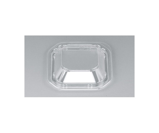 シーピー化成 プラスチック製 簡易食品容器  100×100×18mm BF-10 嵌合蓋 50枚×48袋 01400001000000030 1ケース(ご注文単位1ケース)【直送品】